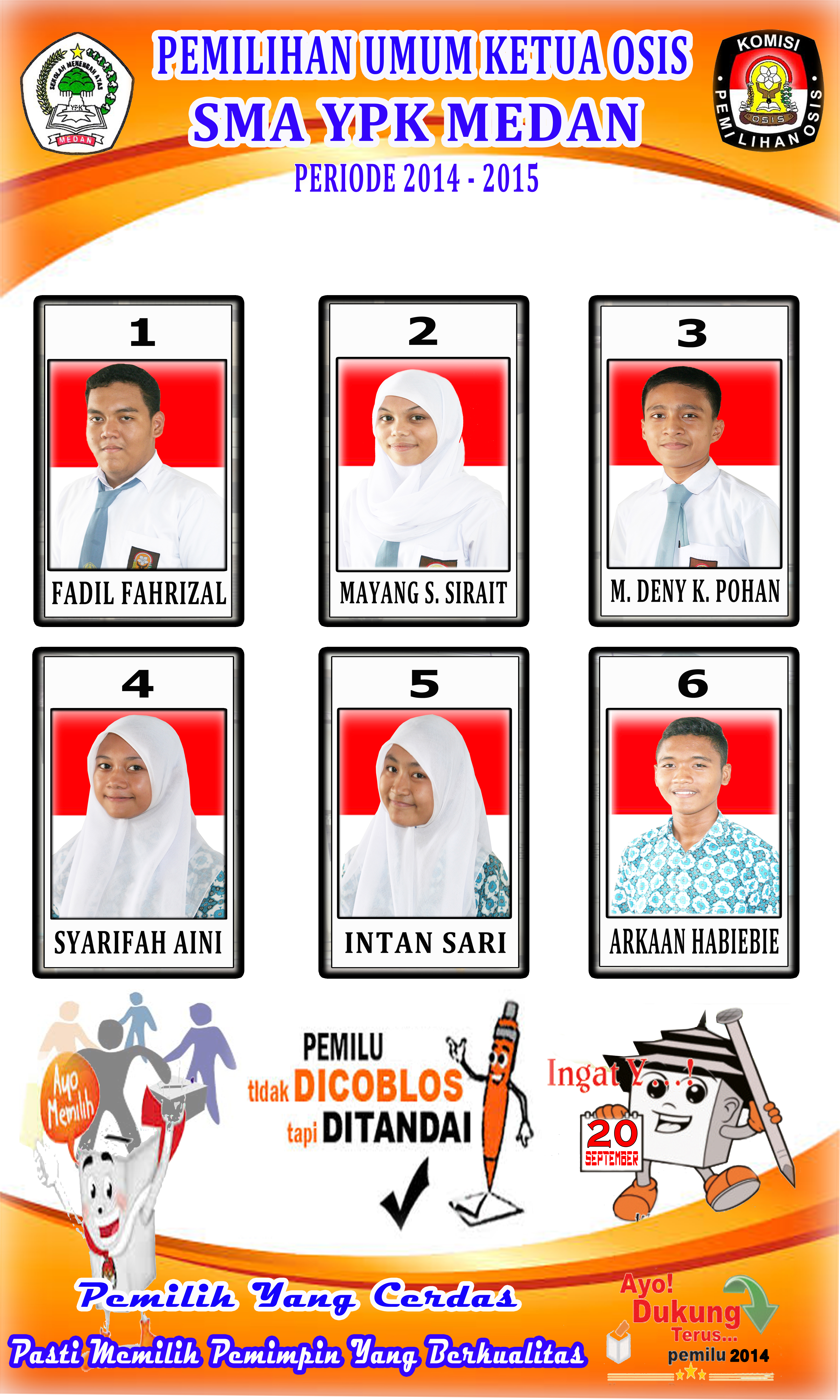 Pemilihan Ketua Osis Sma Ypk Medan Periode 2014 2015 Hr